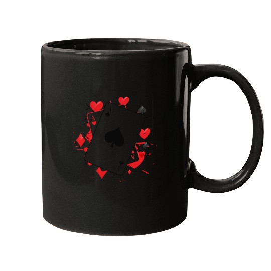 Ace of Spades Playing Card Mugs