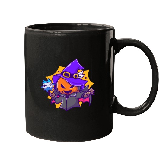 Gamer witches pumpkin vampire - halloween Mugs