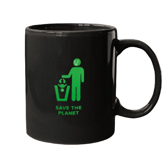 save the planet Mugs