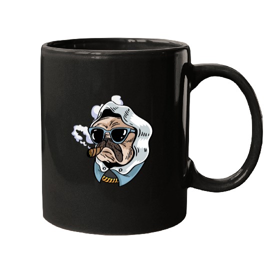 Pug King Smoker Gift Mugs