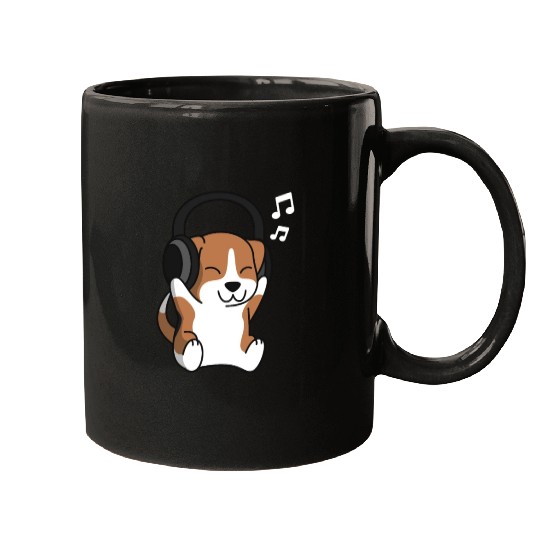 Music Lover Beagle Mugs