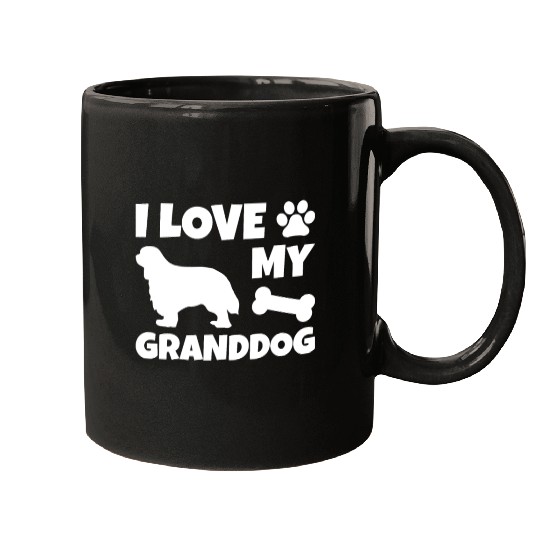 I Love My Granddog Cavalier King Charles Spaniel Mugs