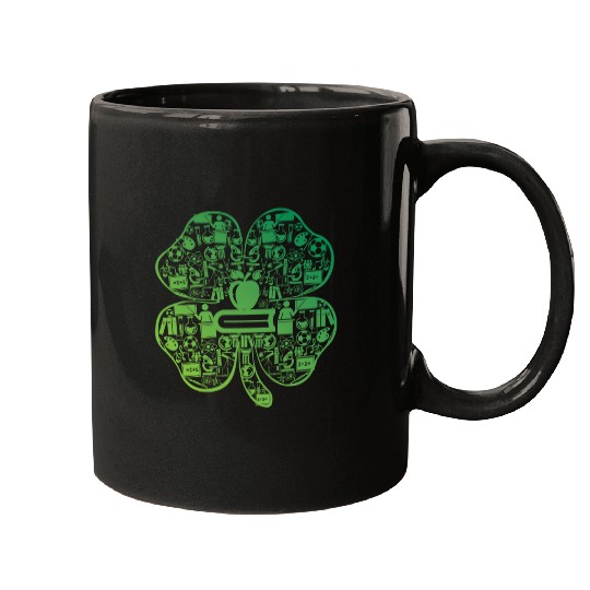 Lucky Teacher Four Leaf Clover St Patrick's Day Mugs