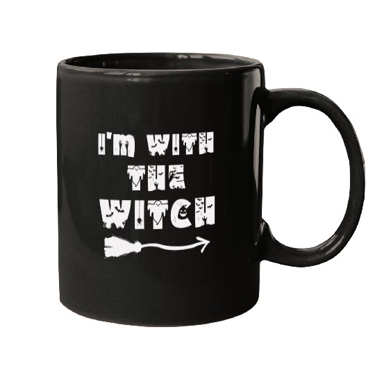 I'm With The Witch Mugs