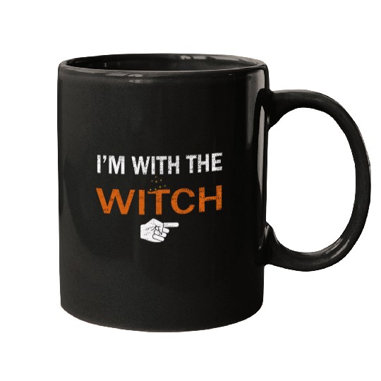 I'm With The Witch Mugs