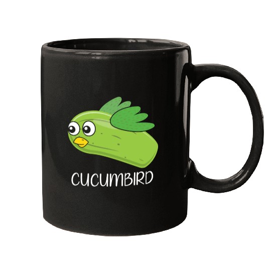 Cucumbird Vegetarian Vegetable Vegan Cucumber Mugs