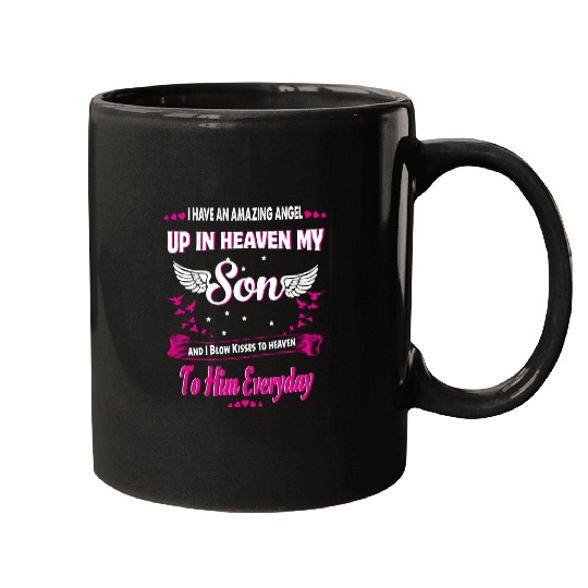 My Son Forever My Angel Sympathy In Loving Memory Mugs