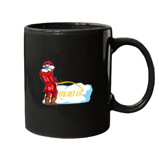 Lets get lit christmas Mugs