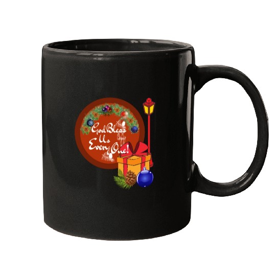 Cute A Christmas Carol God Bless Us Everyone Lamp Mugs