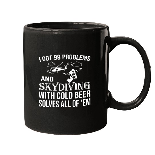 Skydiving With Beer Solves Of Problem Mugs