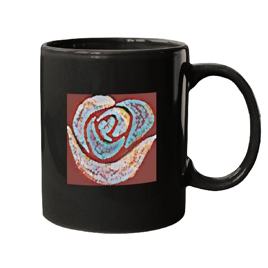 Mosaic Rose Mugs