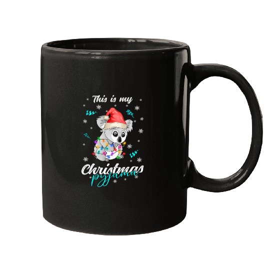 Winter Christmas Pyjama Koala Mugs