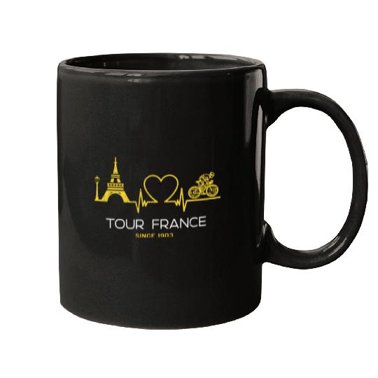 Tour France Bike Jersey Colors France Race Cycling Mugs