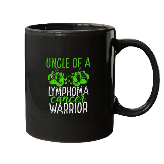 Uncle Lymphoma Cancer Awareness Niece Nephew Mugs