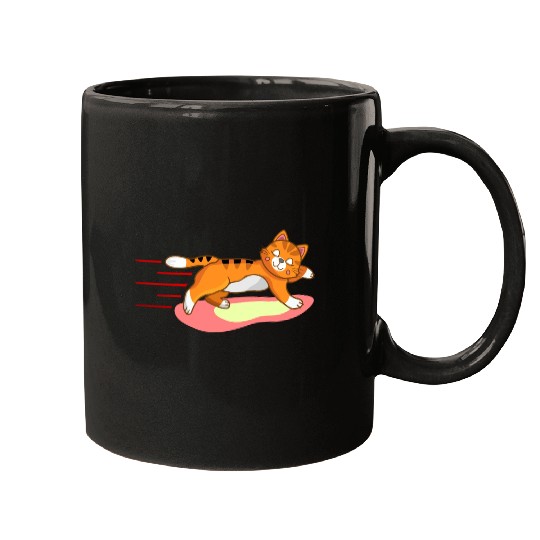 Fat cat Running Mugs