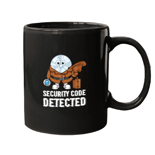 Network And Computer Security Hard Disc Detective Mugs