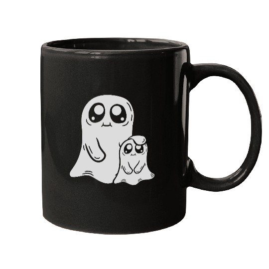 dad child ghost comic Mugs