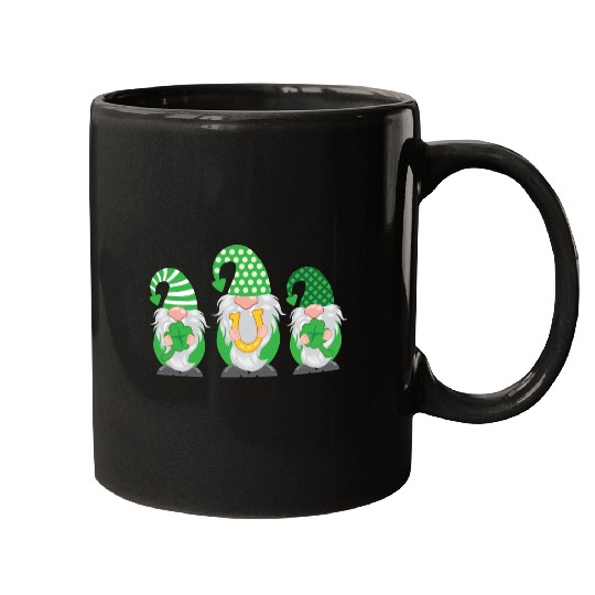 St Patrick's Day Gnome Lucky Clover Shamrock Gift Mugs