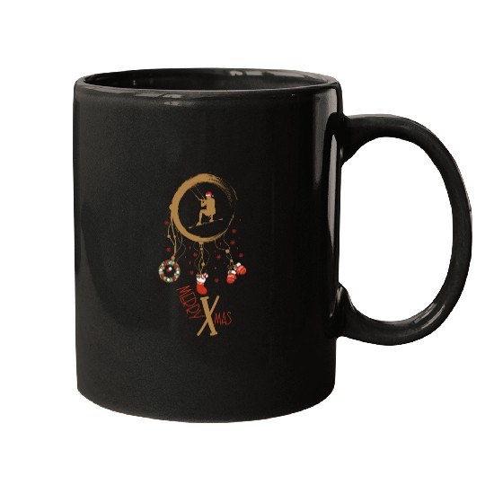 Winter dreamcatcher Christmas Kite Mugs