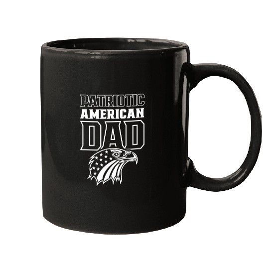 Patriotic American Dad Patriot US USA Mugs