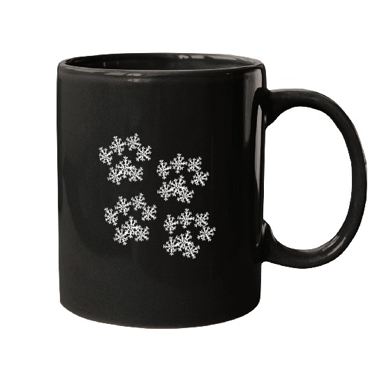 Snowflake Paw Prints Mugs
