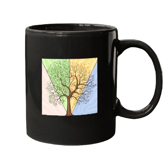 Four Seasons Trees Mugs