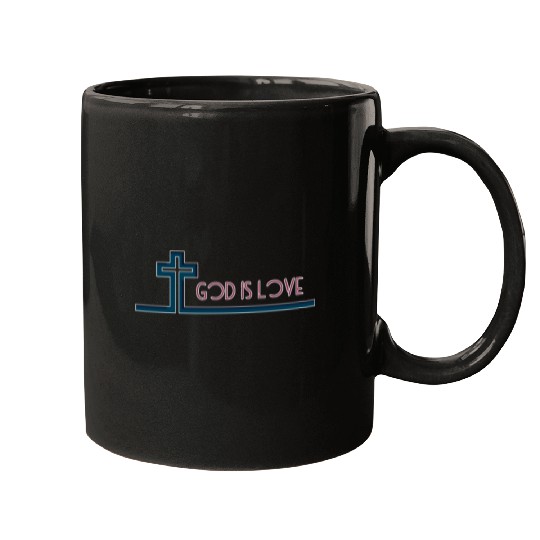 I am not ashamed of the gospel, God is love Mugs