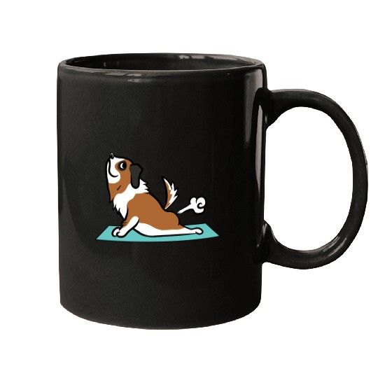 Saint Bernard Yoga Pose Mugs