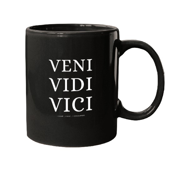 VENI , VIDI , VICI Motivational Quotes Mugs