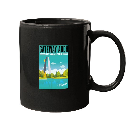 Gateway Arch National Park Missouri, St Louis Mugs