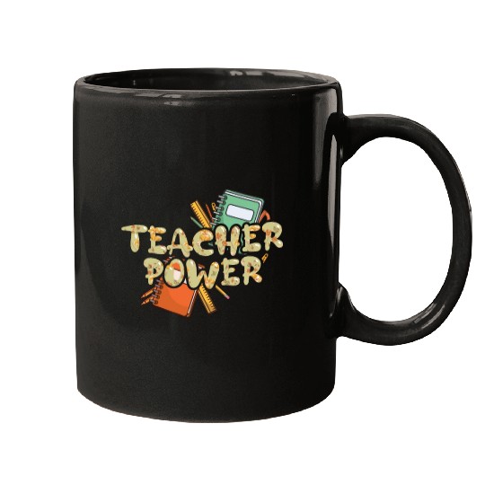 Teacher Power 100th Day Happy 100 Days Of School Mugs