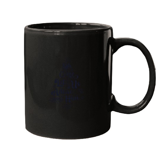 Oh Come Let Us Adore Him Jesus Family Christian Mugs