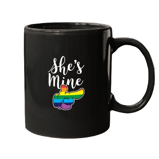 Matching Lesbian Couple She's Mine Part2 Mugs