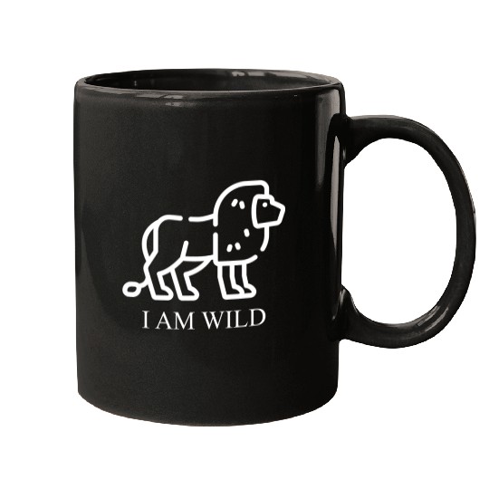 I am Wild - Lion 1 Mugs