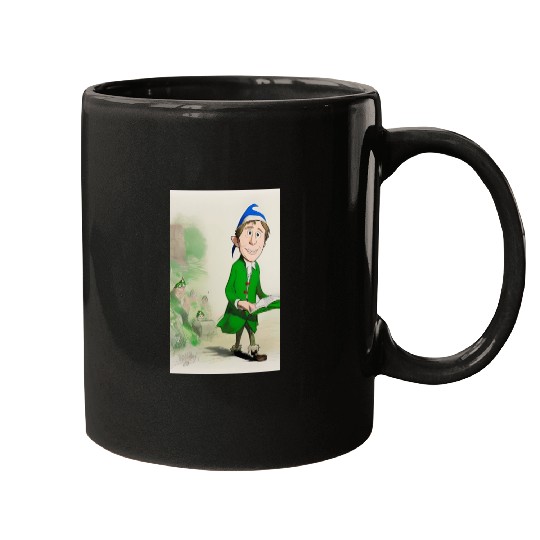 Elf with a book Mugs