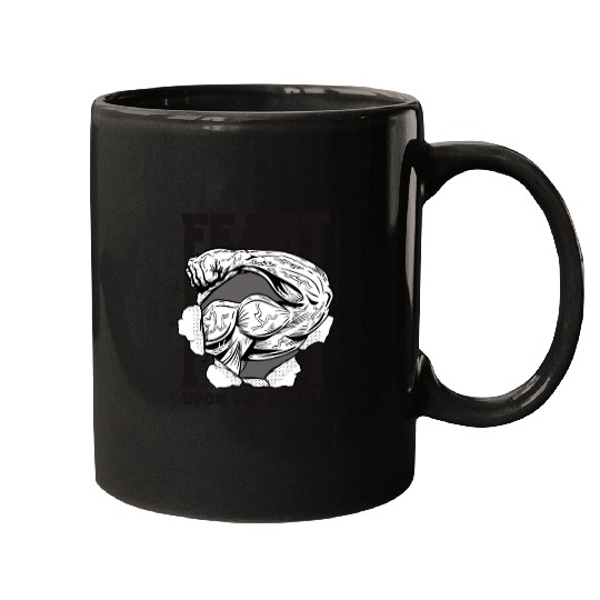 Feast Upon The Beast Mugs
