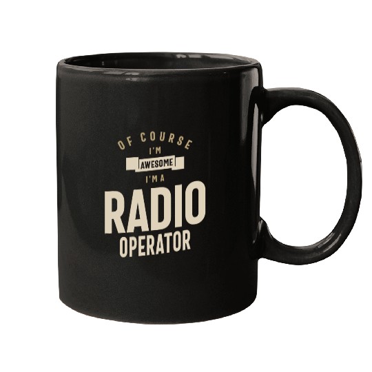 Radio Operator Job Occupation Birthday Worker Mugs