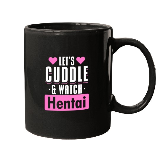 Let's Cuddle And Watch Mugs