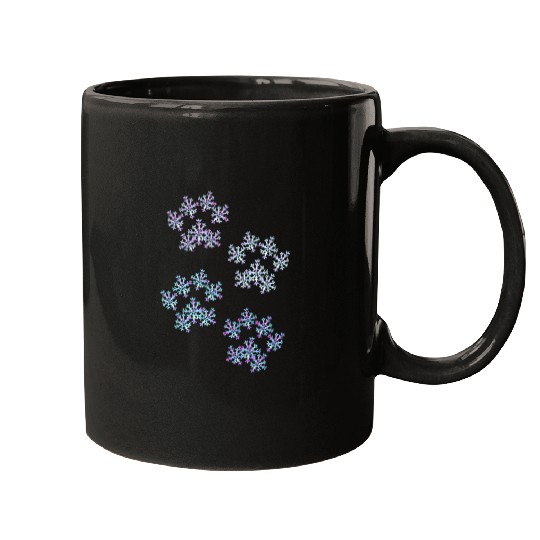 Snowflake Paws (Pastel) Mugs