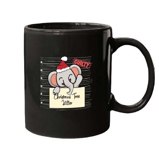 Elephant christmas funny prison Mugs