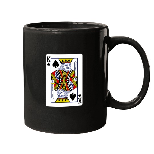 King Of Spades Playing Card Mugs
