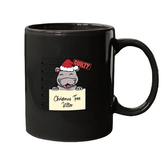 Hippo christmas funny prison Mugs