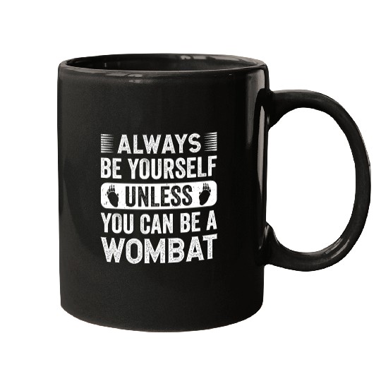 Native Australian Animal Lovers Cute Wombat Mugs