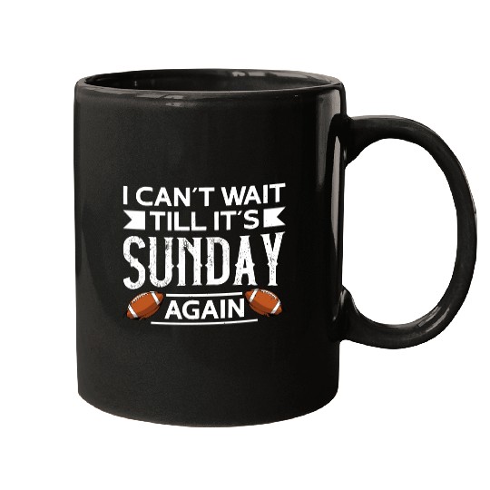 American Football Sunday Football Player Sport Fan Mugs
