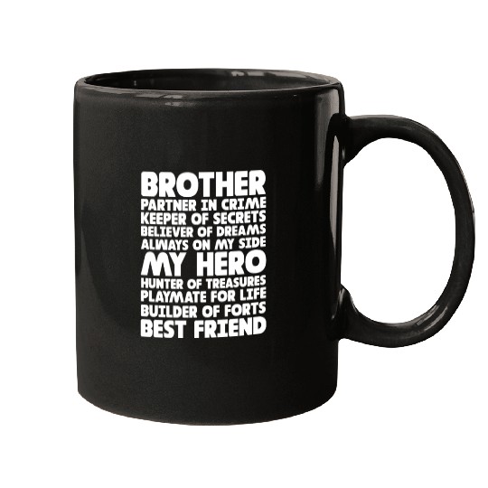 Brother Partner in Crime Keeper of Secrets Mugs