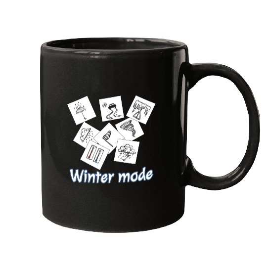 Winter mode Mugs