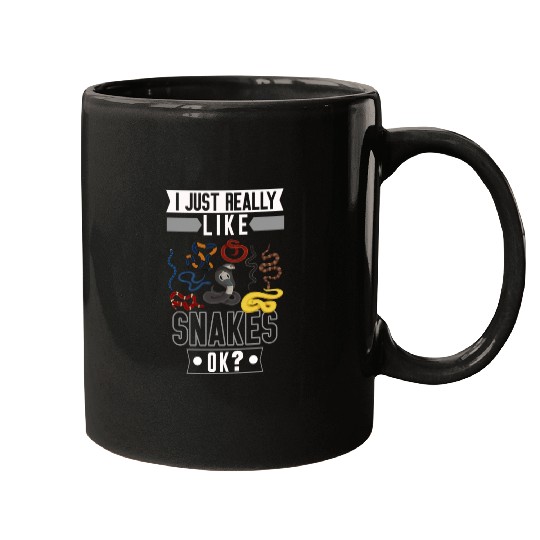 Funny Snake Lover Reptile Girls Boys Mugs
