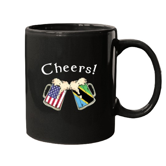 Tanzanian American Grown Country Cheers Beer Drink Mugs