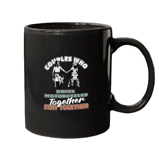 Motorcycle Couple Mugs