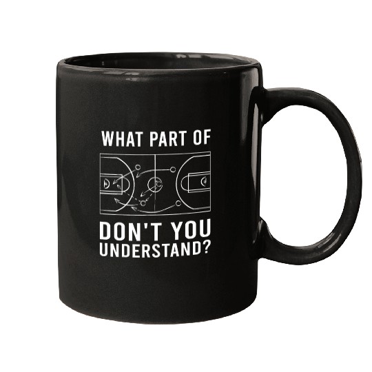 Funny Basketball Coach For Men Women Tactic Diagra Mugs